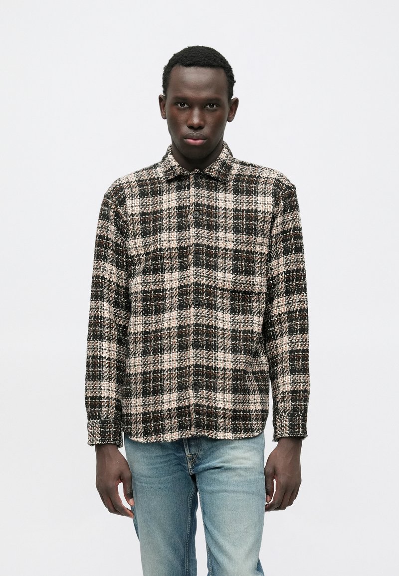 Jack & Jones JORGREENE THREAD CHECK OVERSHIRT - Skjorter - black