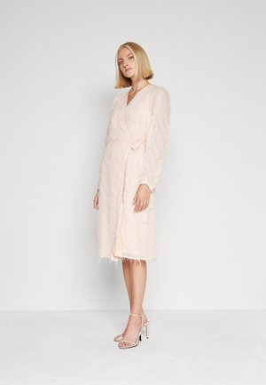VILA VIFEATHER WRAP DRESS - Cocktail φόρεμα / Φόρεμα για πάρτι - misty rose