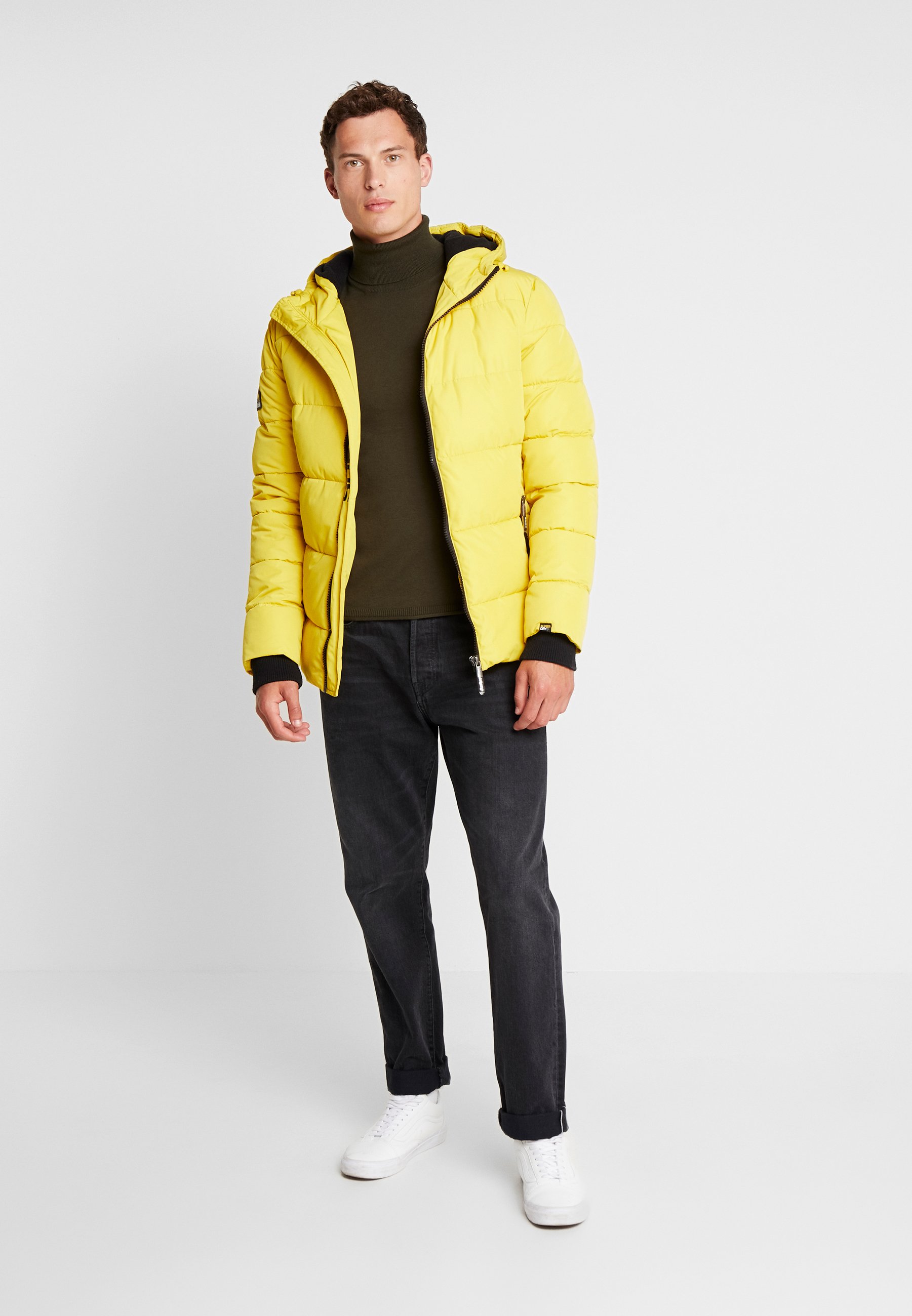 yellow bubble jacket mens