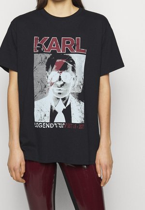 KARL LAGERFELD Camiseta estampada - black