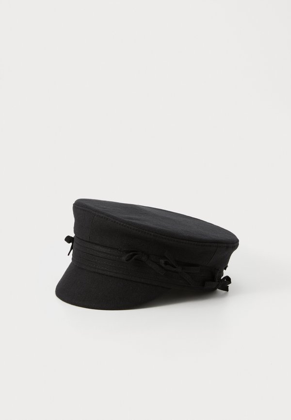 EMBELLISHED BOW TIE BAKER BOY CAP - Hat