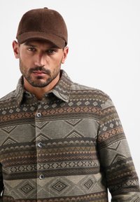NO EXCESS PATTERNED JACQUARD - Summer jacket - taupe