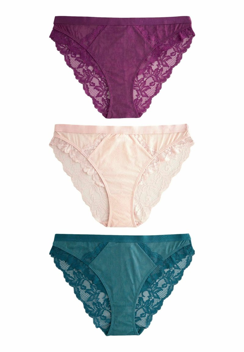 Next 3 PACK - Trosor - plum purple teal blue light pink