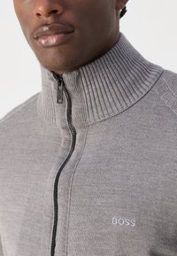 BOSS AVAC - Cardigan - light pastel grey