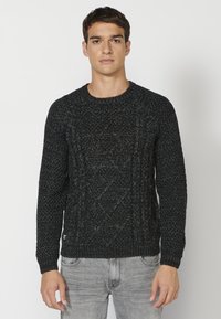 Koroshi Strickpullover - black