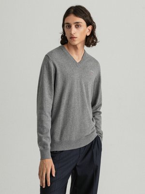 CLASSIC V NECK - Jersey de punto - grau