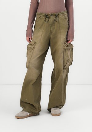 BALLOON CARGO - Pantalon cargo - vintage dust antic green