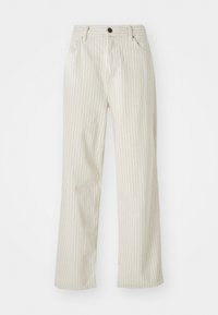 PINSTRIPE JACK - Straight leg jeans - ecru