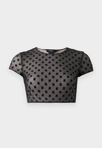 MONOGRAM CROPPED - Print T-shirt - black