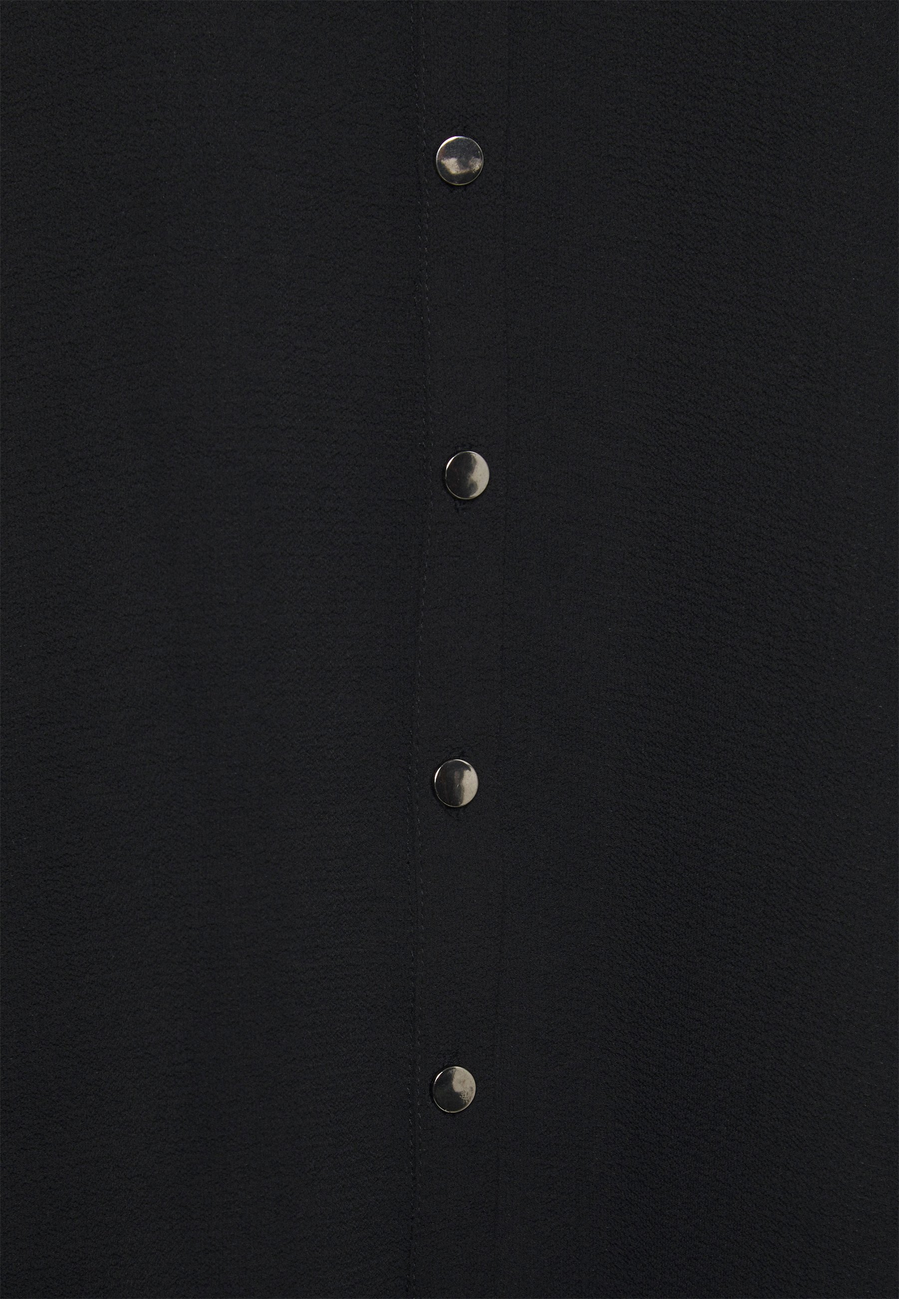 Women BLACK SHEERED CUFF BUTTON - Blouse Women BLACK SHEERED CUFF BUTTON - Blouse