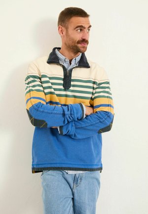 REGULAR FIT - CHEST STRIPE - Langarmshirt - blue