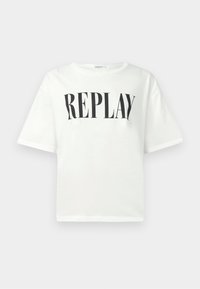 CREW NECK LOGO TEE - T-shirt estampada - white