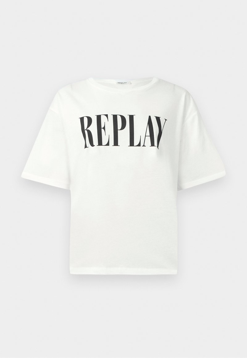 Replay T-shirt print wit Replay T-shirt print wit