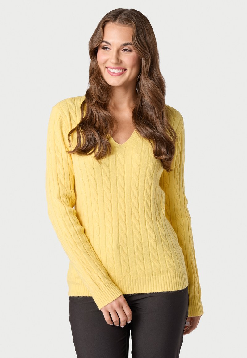 QUIOSQUE Strickpullover - yellow