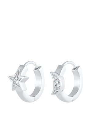 Elli STAR HALF MOON - Naušnice - silberfarben