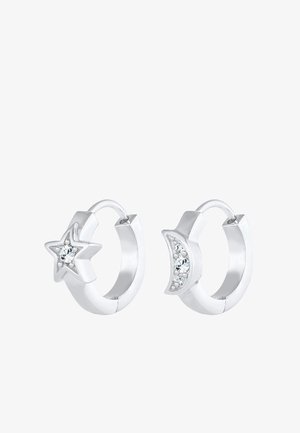 Elli STAR HALF MOON - Cercei - silberfarben