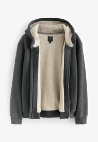 Next BORG LINED HOODIE  - Ľahká bunda - slate grey