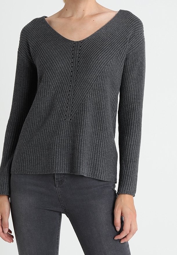 TOM TAILOR Strickpullover - anthracite