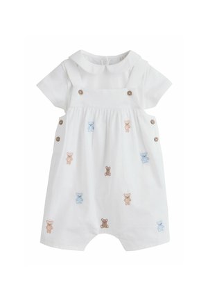 Next, UNISEX SET - Body - white embroidered bear