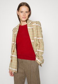 pure cashmere CLASSIC CREW NECK  - Pulover - brick