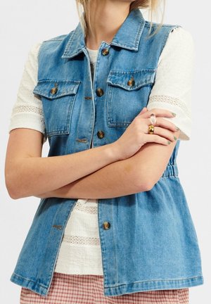 Vest - blue denim