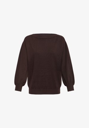 ICHI, IHLULS BOAT NECK LONG SLEEVE - Pullover - chocolate torte