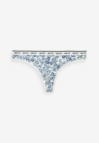 Next MONO PRINT RICH LOGO KNICKERS FOUR PACK - Tango nohavičky - blue ditsy print