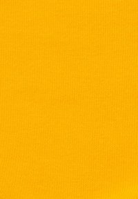 Gelbes Strickgewebe mit einer glatten Textur, das eine enge, gleichmäßige Webart aufweist und keine Muster oder Verzierungen hat.