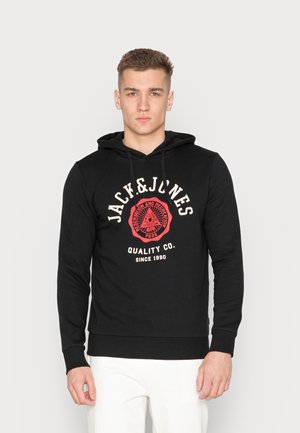 JJELOGO HOOD - Huppari - black