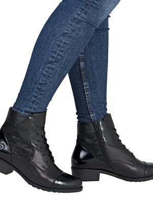 Remonte Bottines à lacets - schwarz