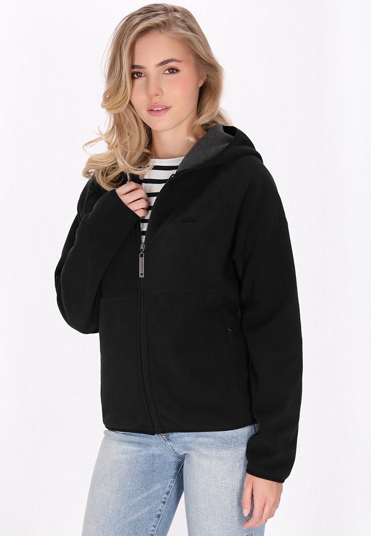 Schmuddelwedda Fleecejas zwart