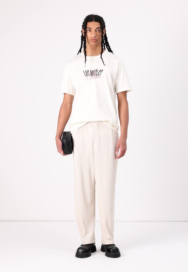 JORLA TEE CREW NECK  - Print T-shirt - egret2