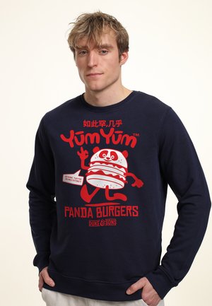 Henry Tiger PANDA BURGERS - Sweatshirt - navy blue