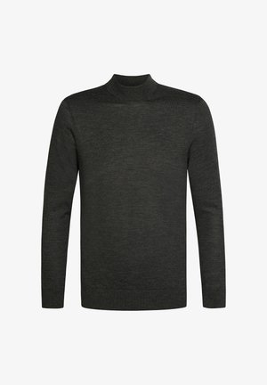 PROFUOMO, PROFUOMO PULLOVER MOCK-ROLL - Strickpullover - dark brown