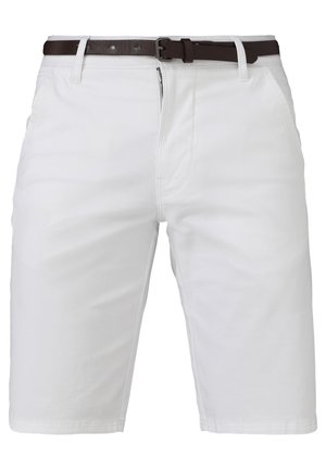 Lindbergh CLASSIC CHINO BELT - Šortai - white