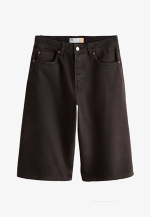 Next, WIDE LEG JORTS - Short en jean - chocolate brown