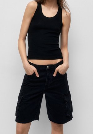 Denimshorts - black denim