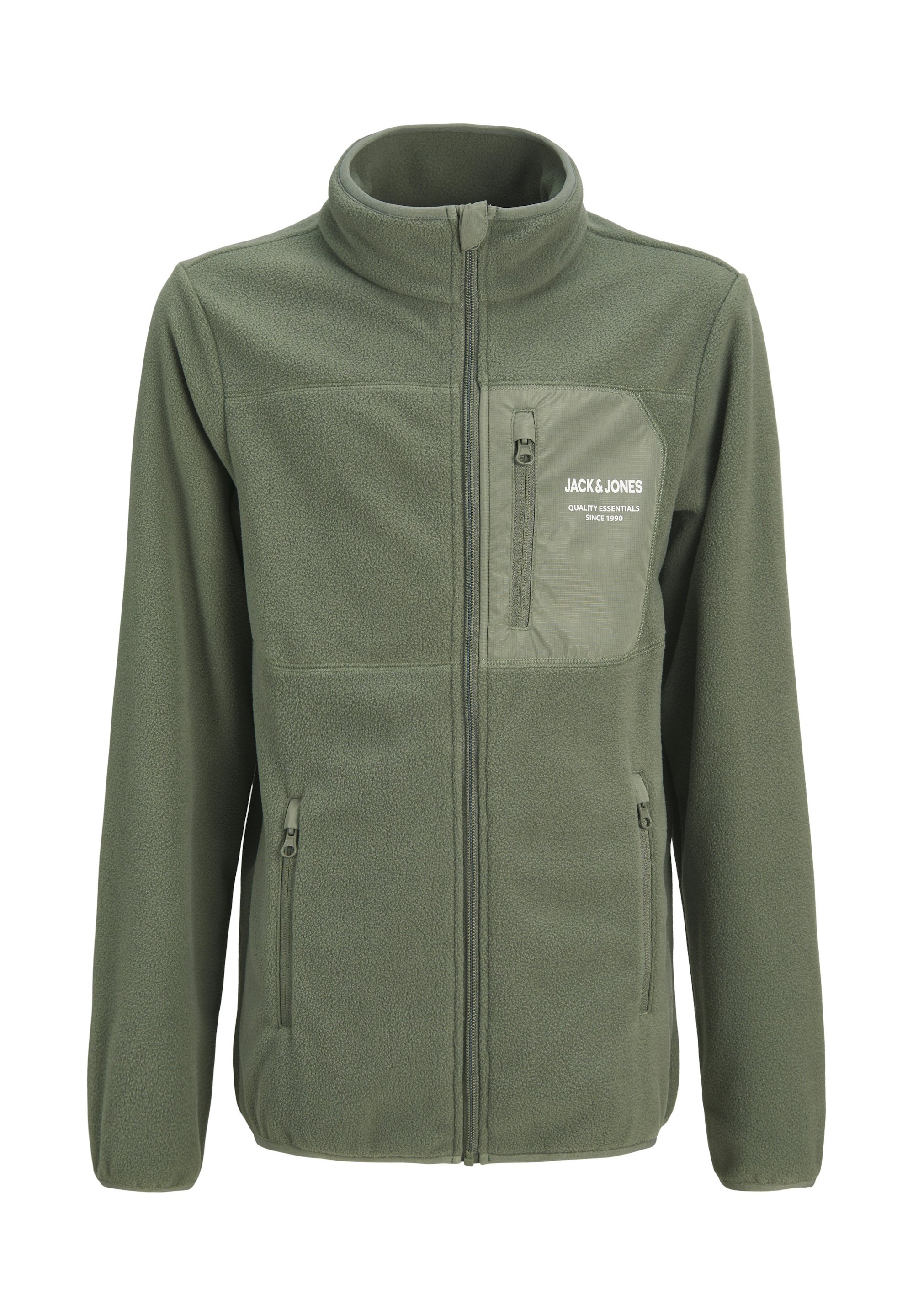 Jack Jones THEO Fleecejacke grün