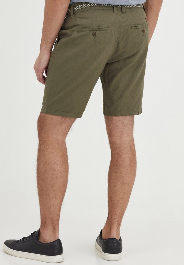 BHMENNOK LINEN MIX - Shorts - dusty olive3