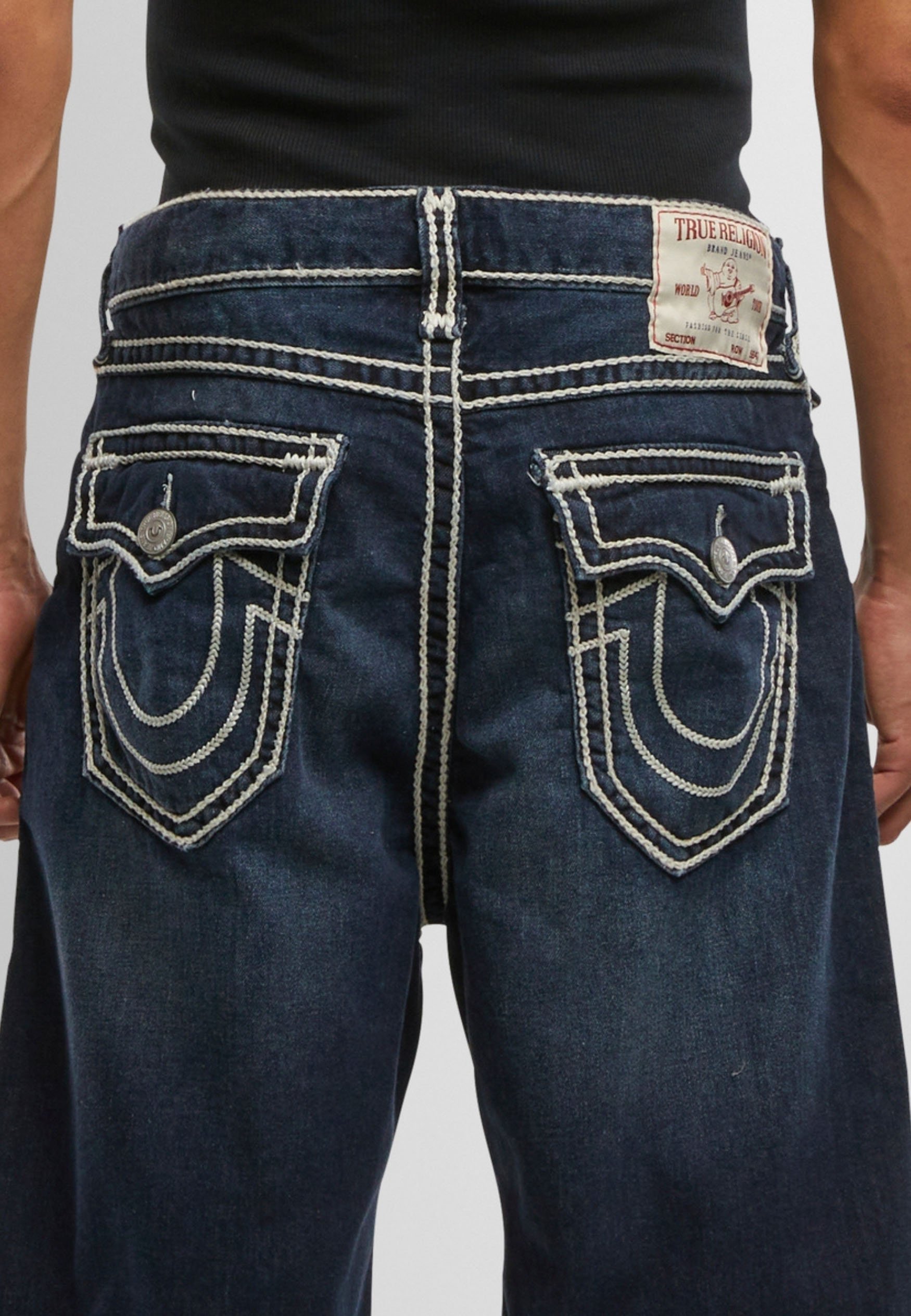 True Religion VINNY ROPE STITCH - Pantaloni scurți din denim