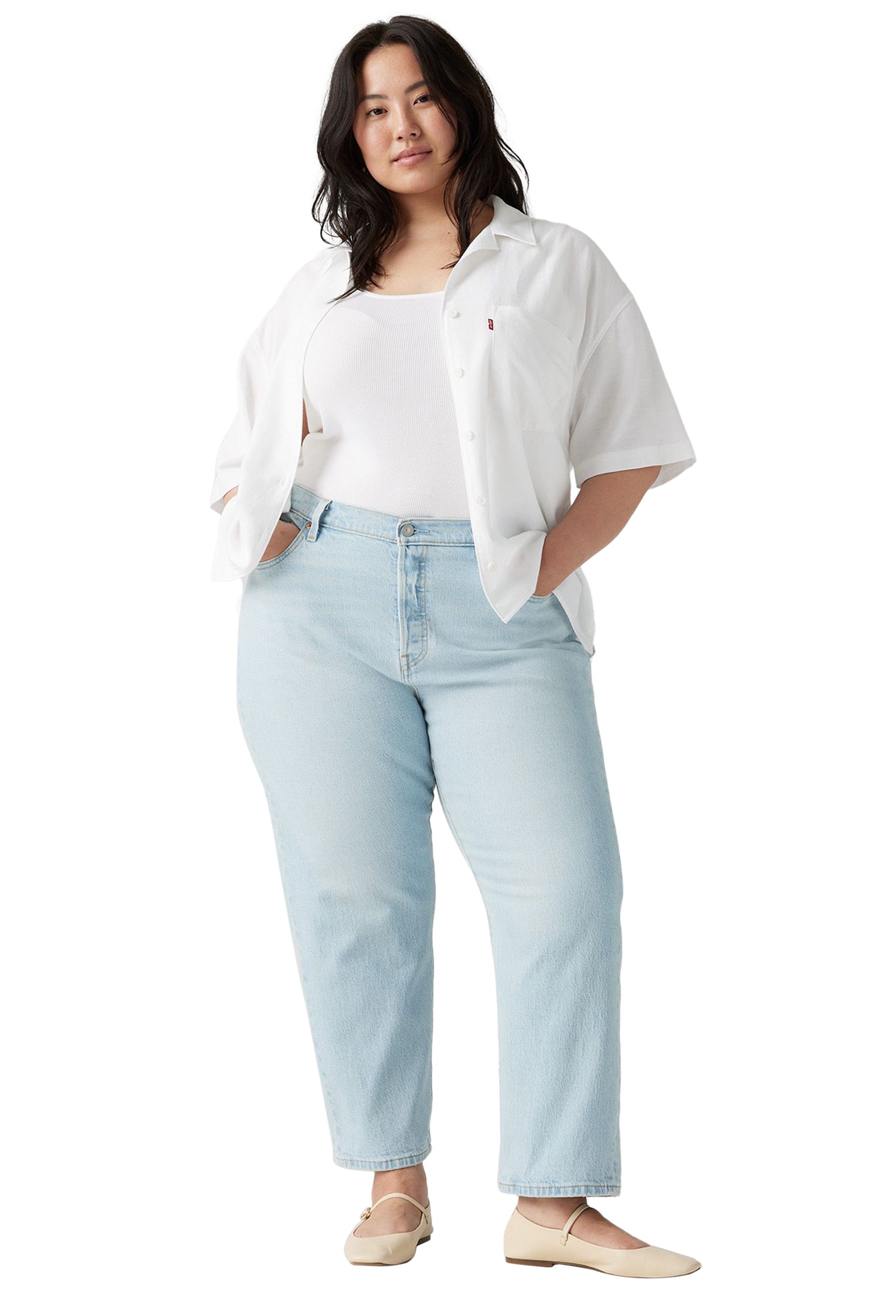 Levi's® Plus 501® CROP JEANS (PLUS SIZE) - Straight leg jeans - must be  mine plus/blauw denim/bluedenim - Zalando.nl