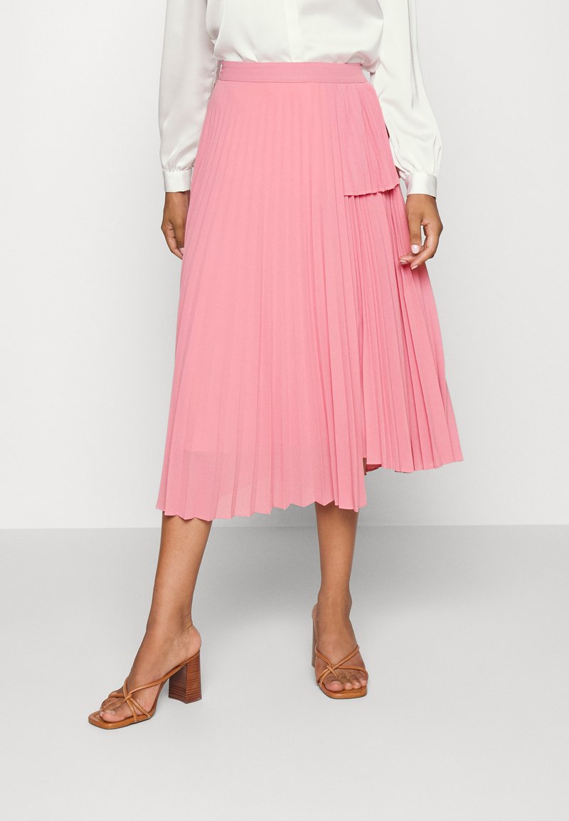 87Origins PLEATED ASYMMETRIC SKIRT Pleated skirt pink Zalando.co.uk