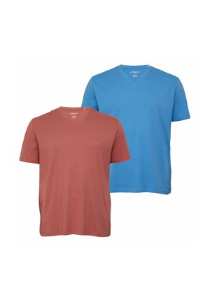 IM DOPPELPACK BIG SIZE - Basic T-shirt - blau terrarot
