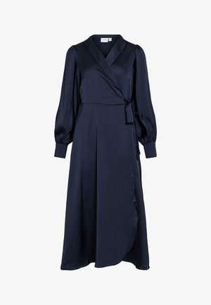 VILA, VIENNA RAVENNA WRAP DRESS - Robe de soirée - navy blazer