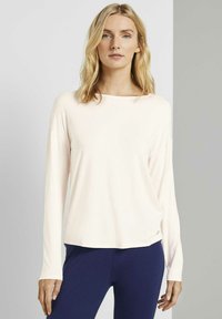 TOM TAILOR LANGARM - Pyjamashirt - beige