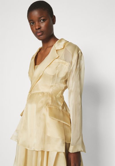 A.W.A.K.E. MODE FITTED JACKET WITH BACK CUT OUT - Σακάκι - beige