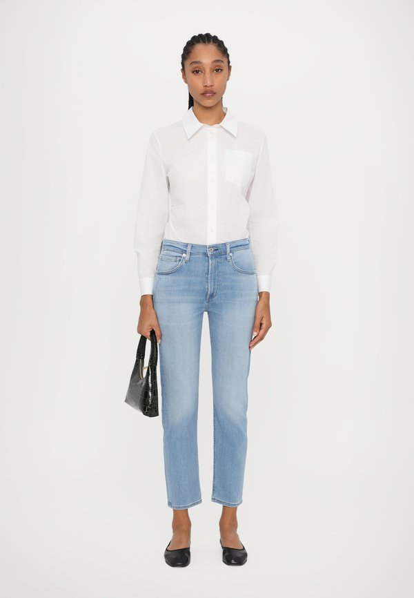 ISOLA CROP SLIM - Slim fit jeans - indigo3