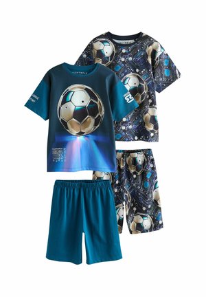 Next REGULAR FIT-2 PACK - Nachtwäsche Set - blue football