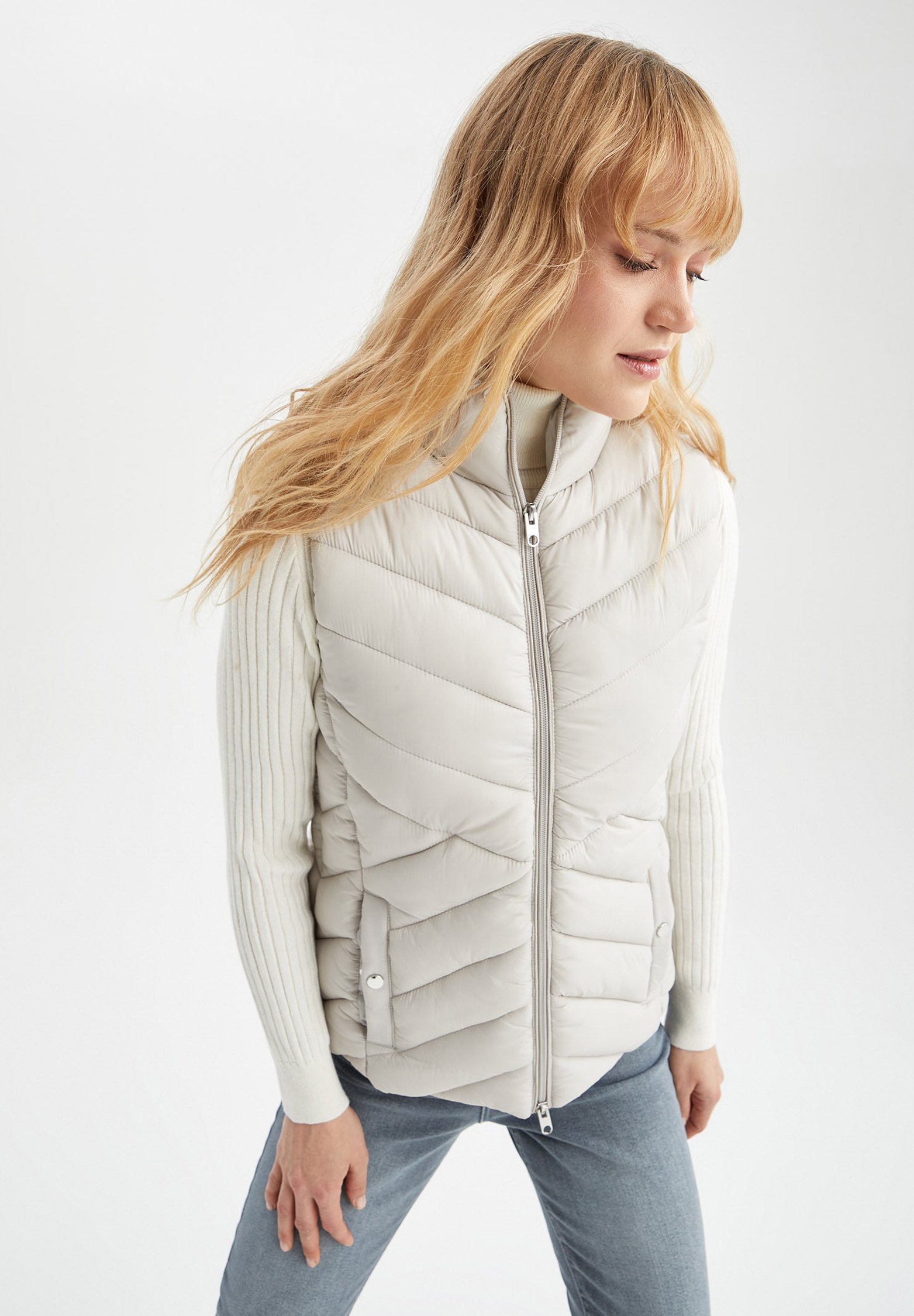 DeFacto REGULAR FIT - Chaleco - beige - Zalando.es