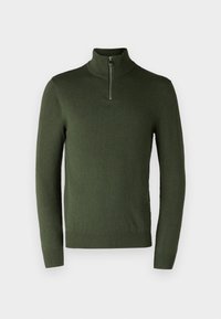 JJEEMIL HALF ZIP - Jersey de punto - kombu green